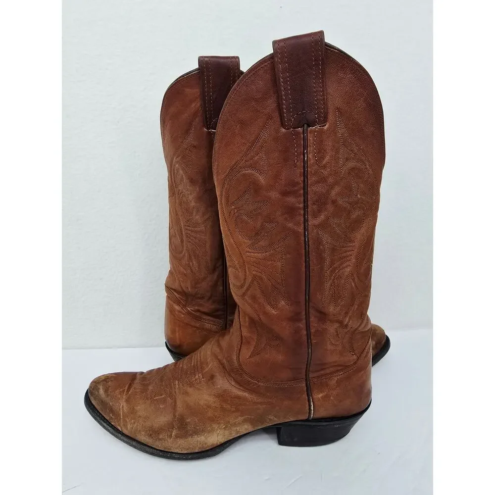 Vintage Olathe Men's Western Boots Brown 9.5
